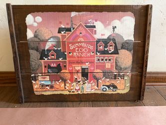 Sunnyside Egg Ranch Rustic Wood Pallet Wall Art
