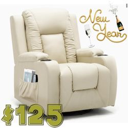 Comhoma Manual Rocker Massager Heater  Recliner Seat Furniture 