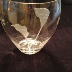 10" Crystal vase