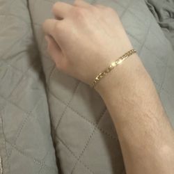 Real 10 karat gold bracelet for men