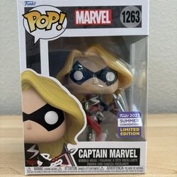 NEW Limited Edition Funko Pop Captain Marvel Bobblehead #1263 