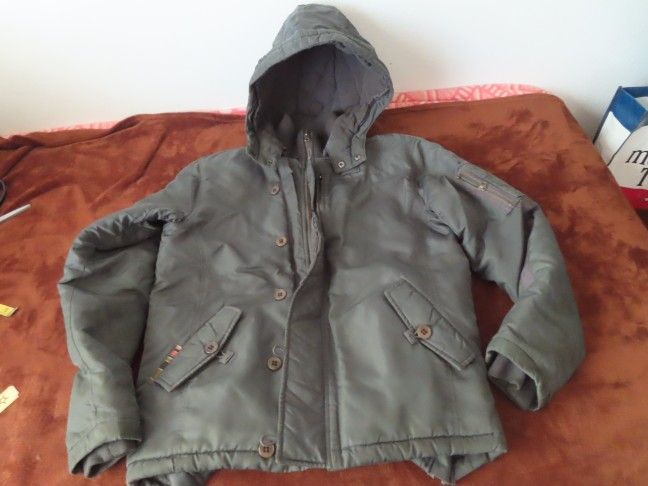 Vintage Triple 5 Soul SZ M Y2K green military syle parka