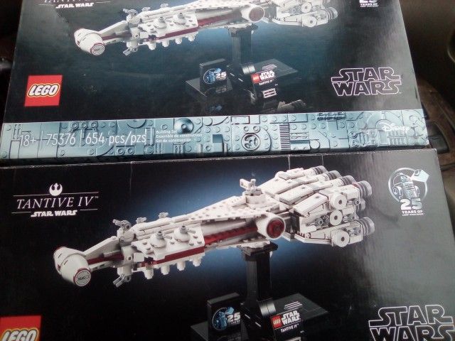 Tantive Star Wars Lego Space Craft -(Paid $180 For both)654 Piece X2 Sets...