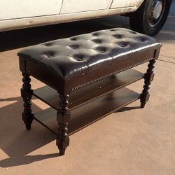 Elegant Entryway Bench Shoe Storage Carved Legs