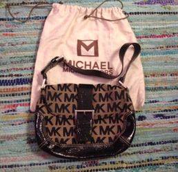 MK Michael Kors Logo Shoulder Bag