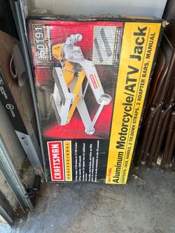 Aluminum motorcycle jack