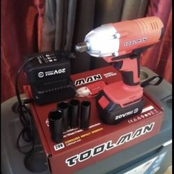 Impacto De 1/2 De 21 Voltios Nuevo Heavy Duty Incluye Dados Y Adaptador Para Brocas 