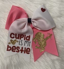 Valentines Day hair bows! Cupid is my bestie!