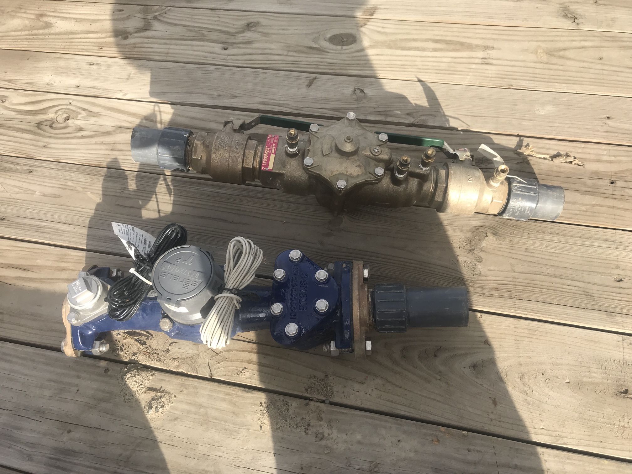 Water meter 2"" And 2" Back Flo Prevention Valve