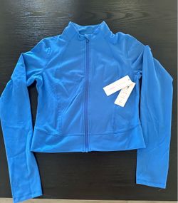 Yogalicious Blue Full-Zip Athletic Jacket