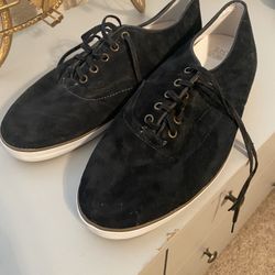 Black Suede Vans (size 12)