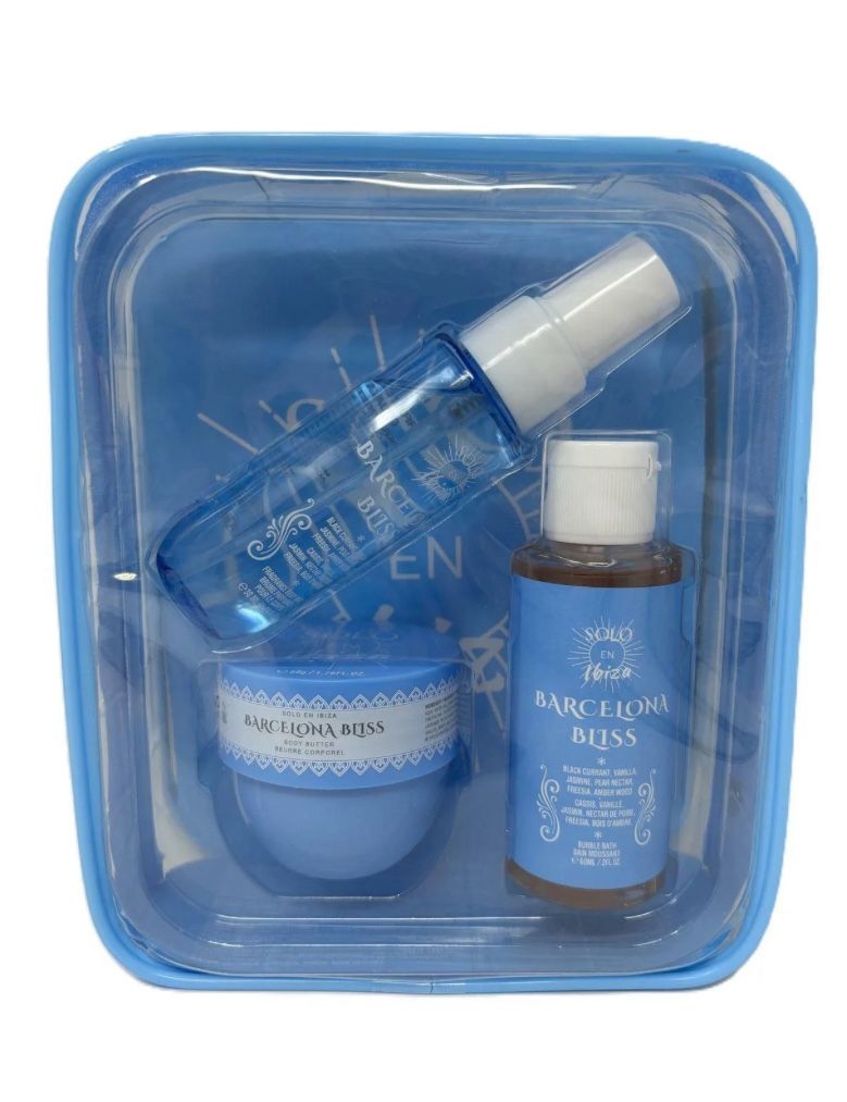 Solo En Ibiza Barcelona Bliss 3-Piece Gift Set Bubble Bath, Body Butter and Mist