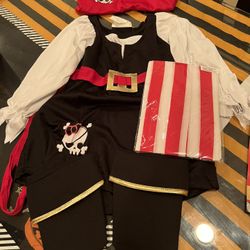 Girls Pirate Halloween Costume toddler 2-4