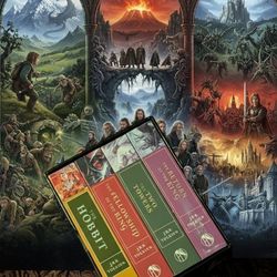 J.R.R. Tolkien Lord of the Rings & The Hobbit Audiobook 13 CD Box Set Fully Dramatized HighBridge