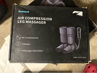 Air compression leg massager