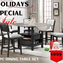 7 Pc Dining Table Set 