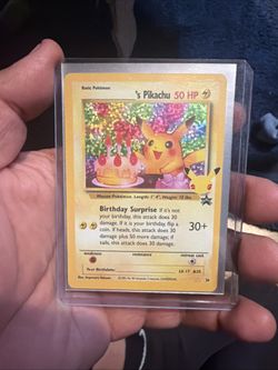 Pokemon Birthday Pikachu