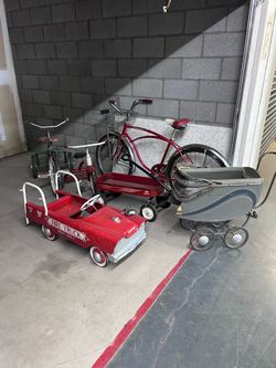Vintage pedal car 1970s Schwinn bicycle