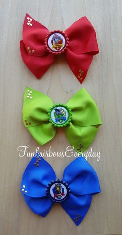 Paw patrol hair bows