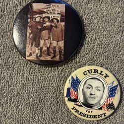 VTG 3 Stooges Pinbacks