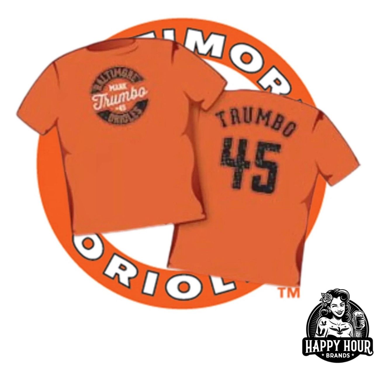 Baltimore Orioles Mark Trumbo T Shirt SGA Size Medium 2016 Season MLB Baseball