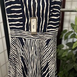 Blue White Dress