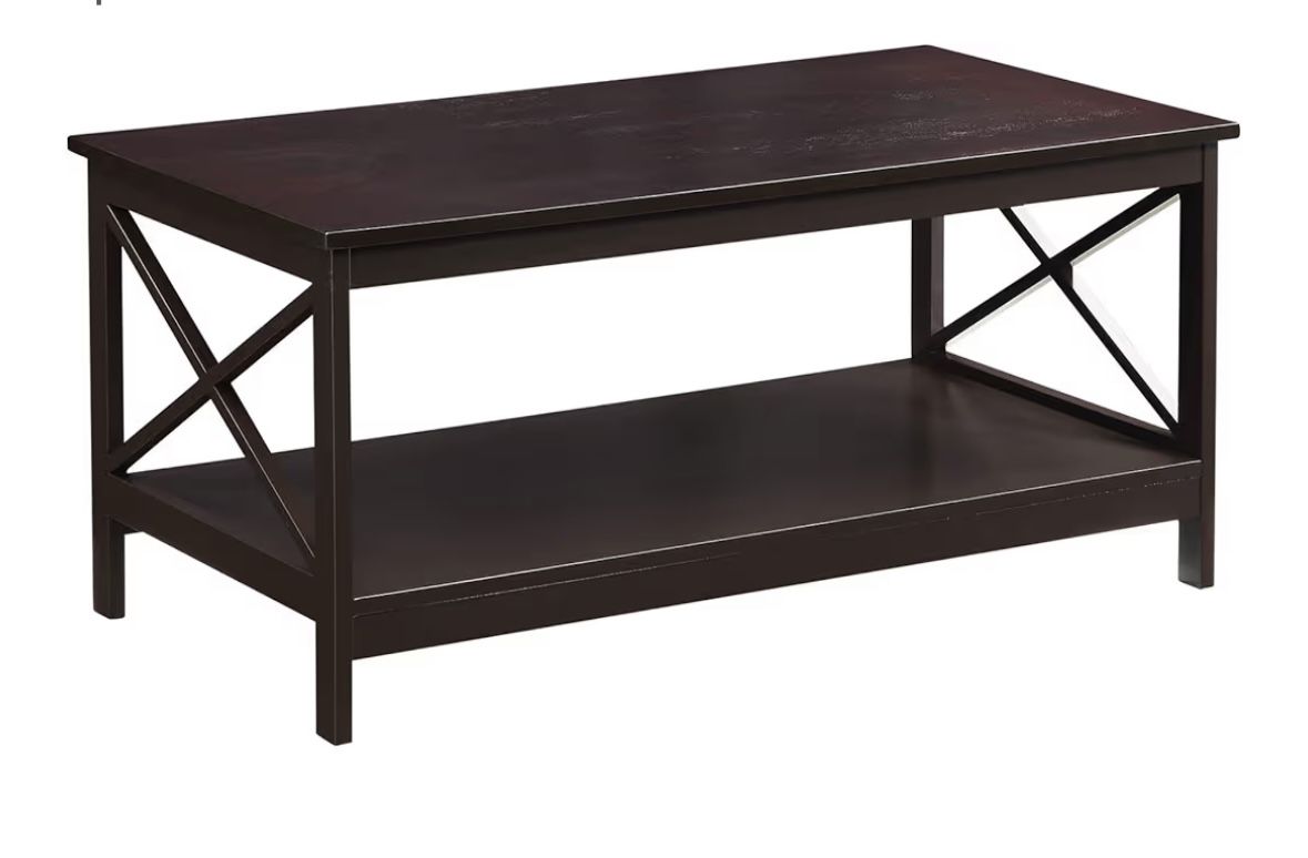 Convenience Concepts Oxford Coffee Table with Shelf