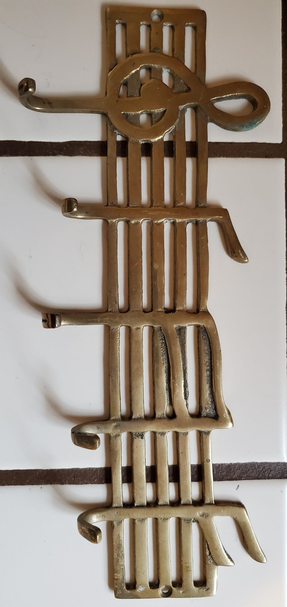 Solid Brass Music Notes Holder