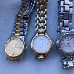 3-ladies Seiko Watchs $100 For All Three