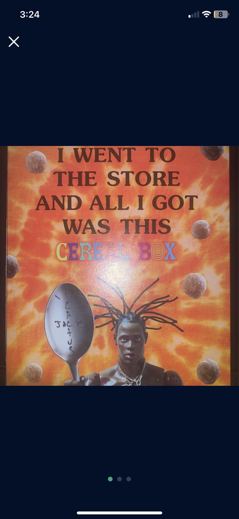 Travis Scott Reese Puff Cereal 1st edition