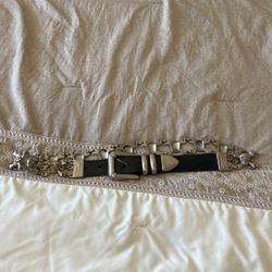 Women’s Skull Cross Bone Leather Belt 40-42 Large