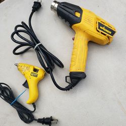 Wagner Heat Gun and Stanley Glue Gun 