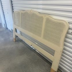 Vintage French Provincial Cane King Headboard – $175 (Rossville, GA)