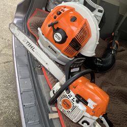 Stihl Blower And Chainsaw $450 Each 