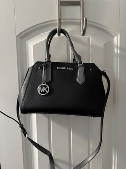 Michael Kors Marilyn Small Saffiano Leather Bag – Black & Grey