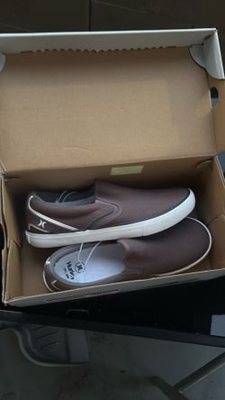 Gray /white Hurley shoes