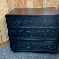 Safavieh Couture Zeus 3 drawer black wood chest