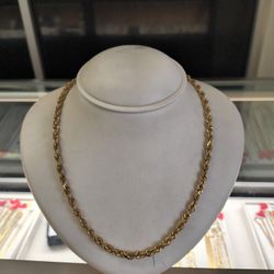 10k Solid Gold Rope Chain 36.8 Grams 24 Long Layaway Available 10%dwon If You Interested Please Make Sure You Ask For Maribel Thank You 