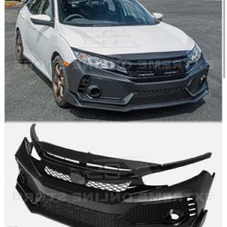 New in box Type-R Style Front Bumper For 16-19 Honda Civic Conversion Kits 