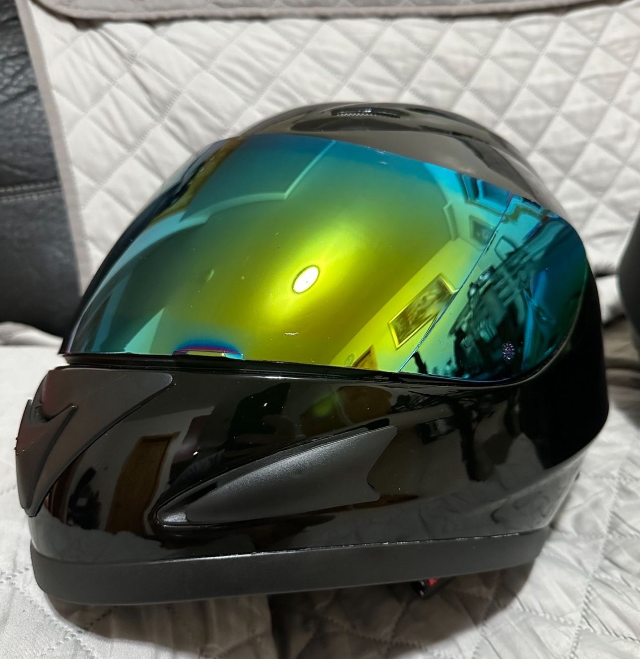 Black Motorcycle Helmet Size XL