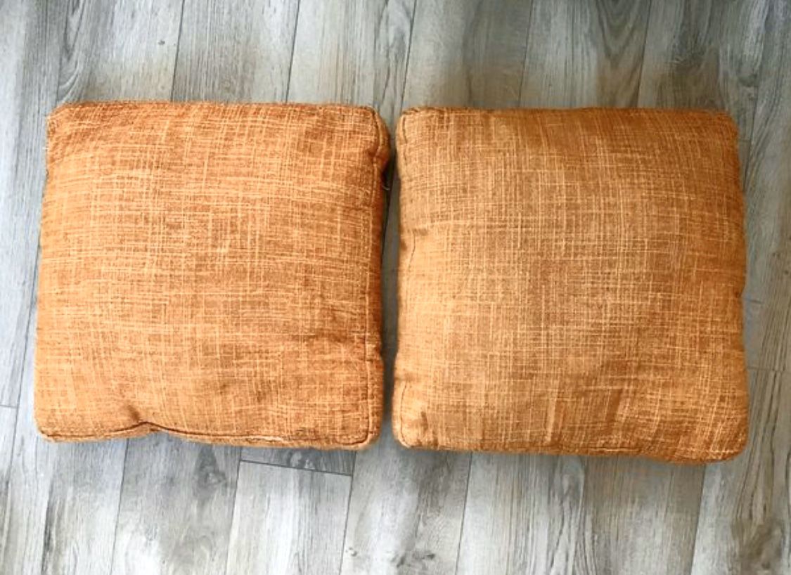 Orange Decorative Pillows 17x17