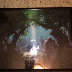 Legend Of Zelda  A Link Between Worlds Framed Print 29x23 Nintendo 3DS