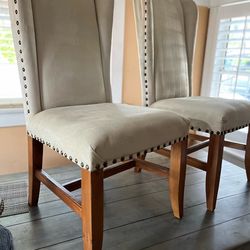 Z Gallerie Dining Chairs from 2012. Classic wingback style