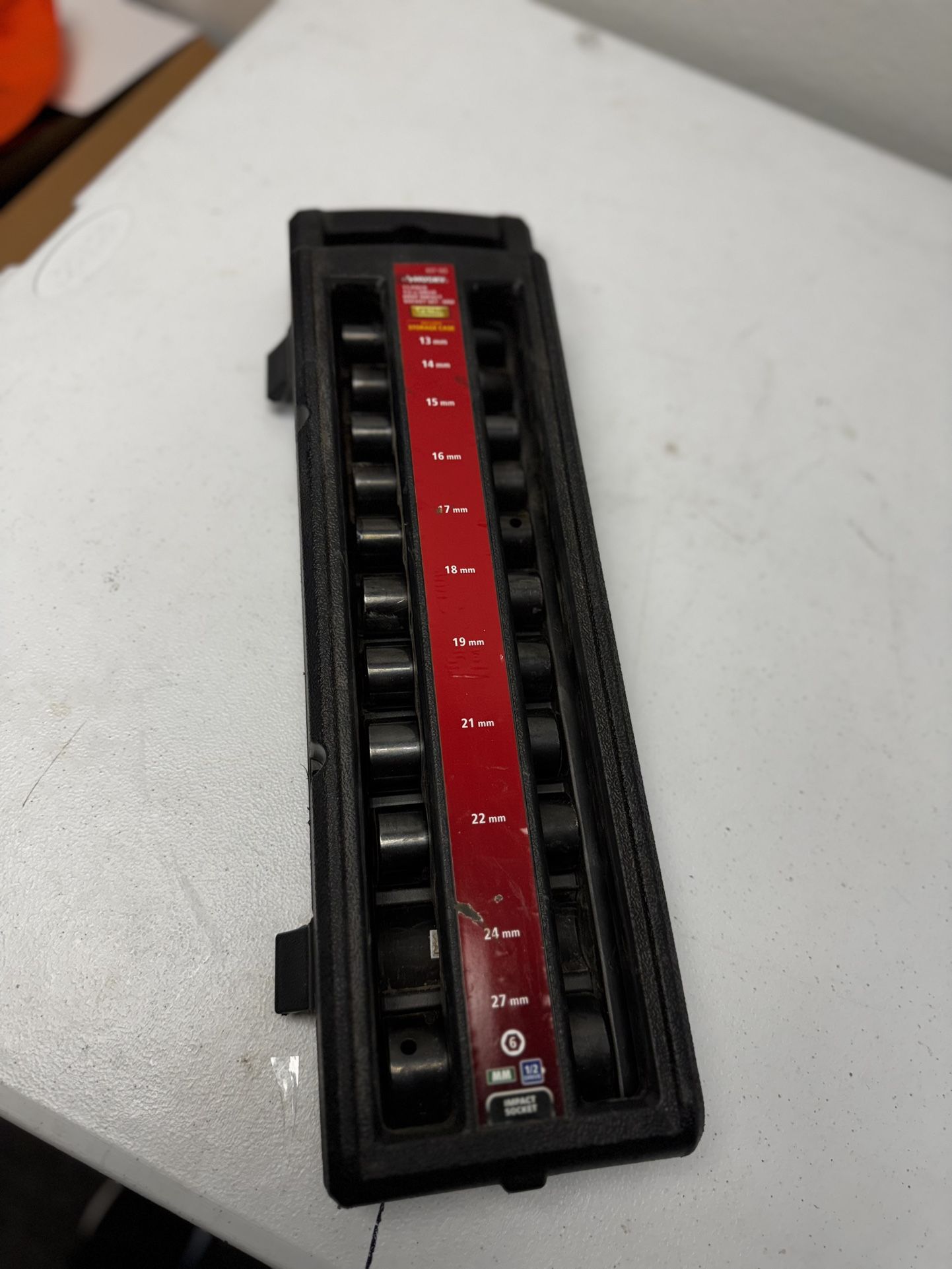 Husky 1/2 in. Drive Metric 6-Point Impact Socket Set with Storage Case (11-Piece)