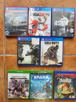 Video Games PS4 PS3 XBOX ONE