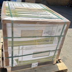 TrafficMaster Vigo White 12 in. x 24 in. Matte Stone Look Ceramic Floor and Wall Tile (16 sq. ft./Case)