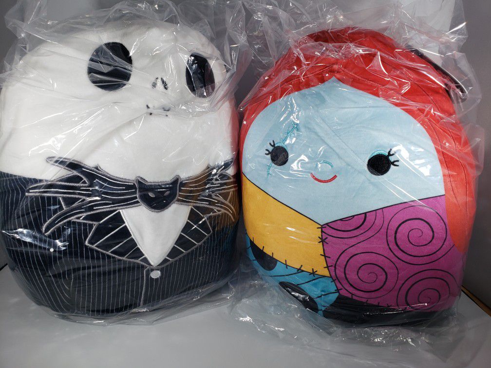 Jack & Sally 12 Inch Squishmallow New