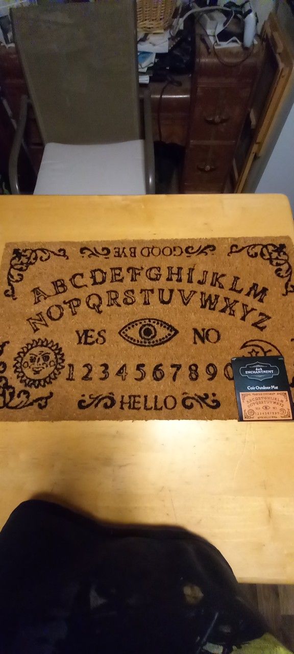 Super Cool Ouija Board Large Heavy Duty Door Mat