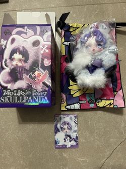 POP MART SKULLPANDA x My Little Pony Series Plush Doll Pendant Rarity