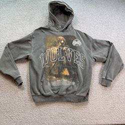 Darc Sport Wolves Rather Die Standing Spartan Hoodie Gray M